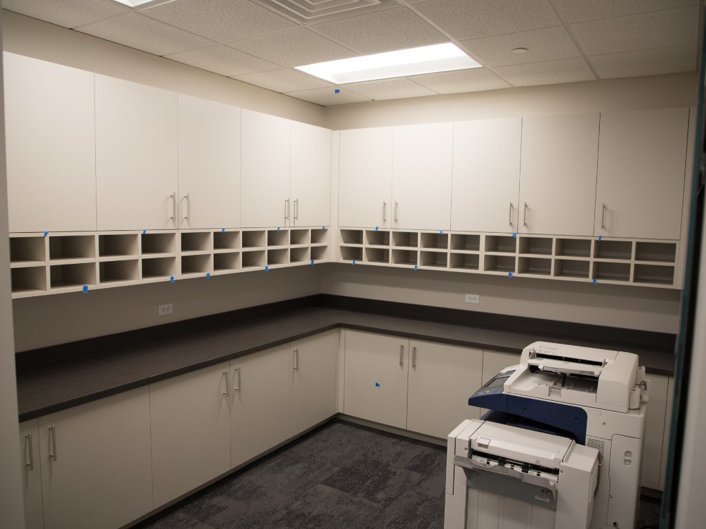 Interior finish out complete